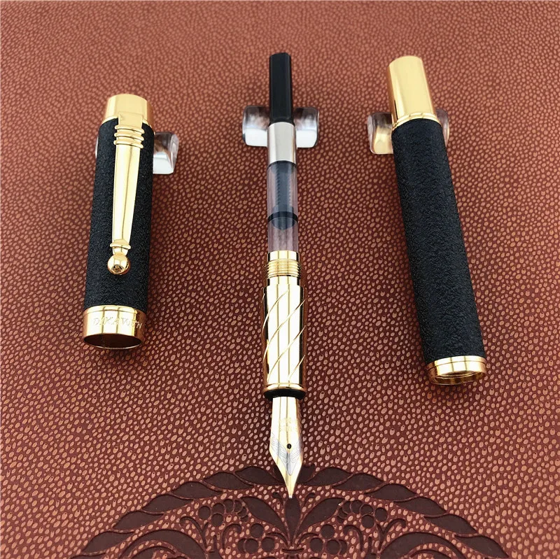 

Metal fountain pen High quality elegant stainless steel ink pens Office Supplies Student Writing gift for customer colleague