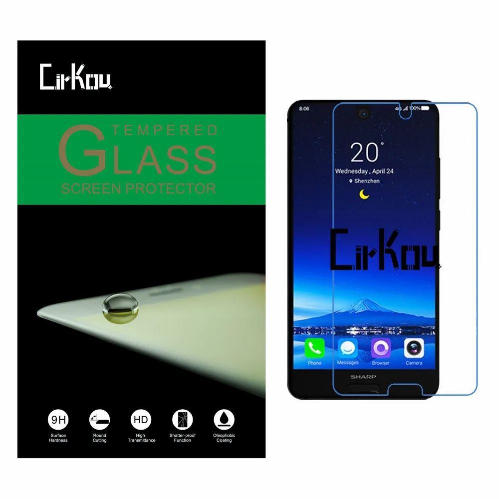Для SHARP AQUOS S2 FS8010 2.5D Arc Edge 0 33 мм 9H твердость анти-всплеск 100% Закаленное стекло