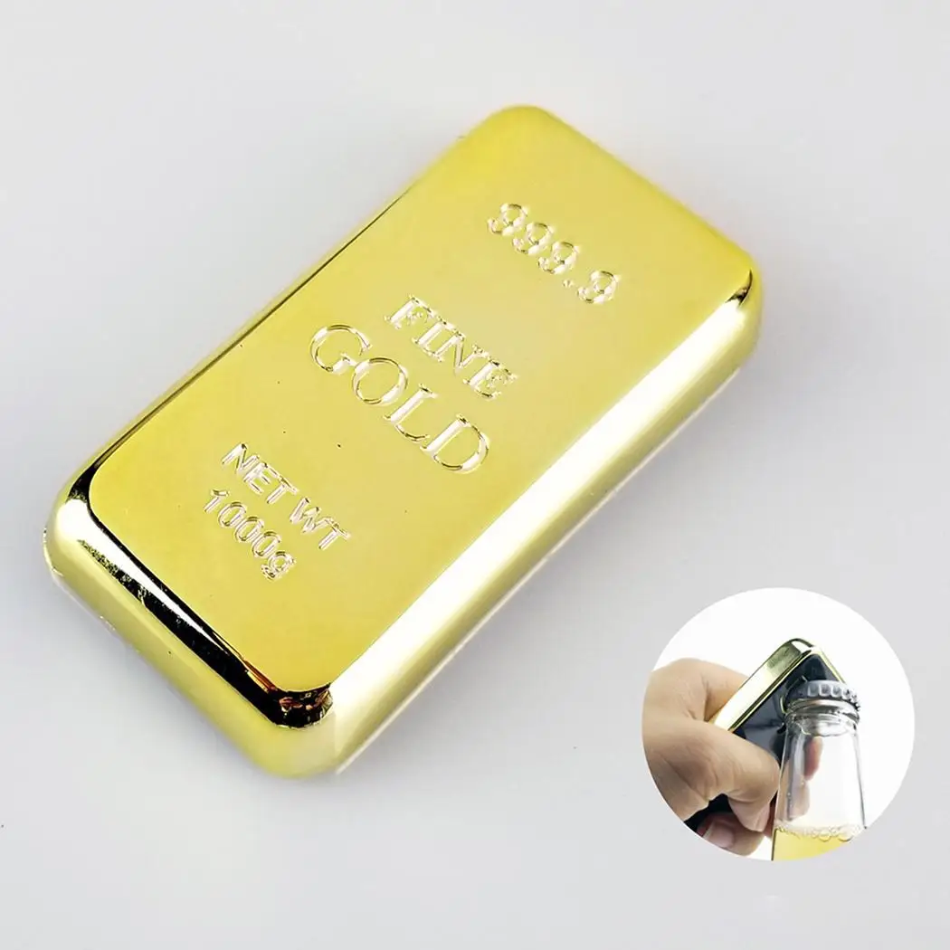 Многофункциональная открывалка для кухни ручная Рабочая бутылка бар 49 г Золотой