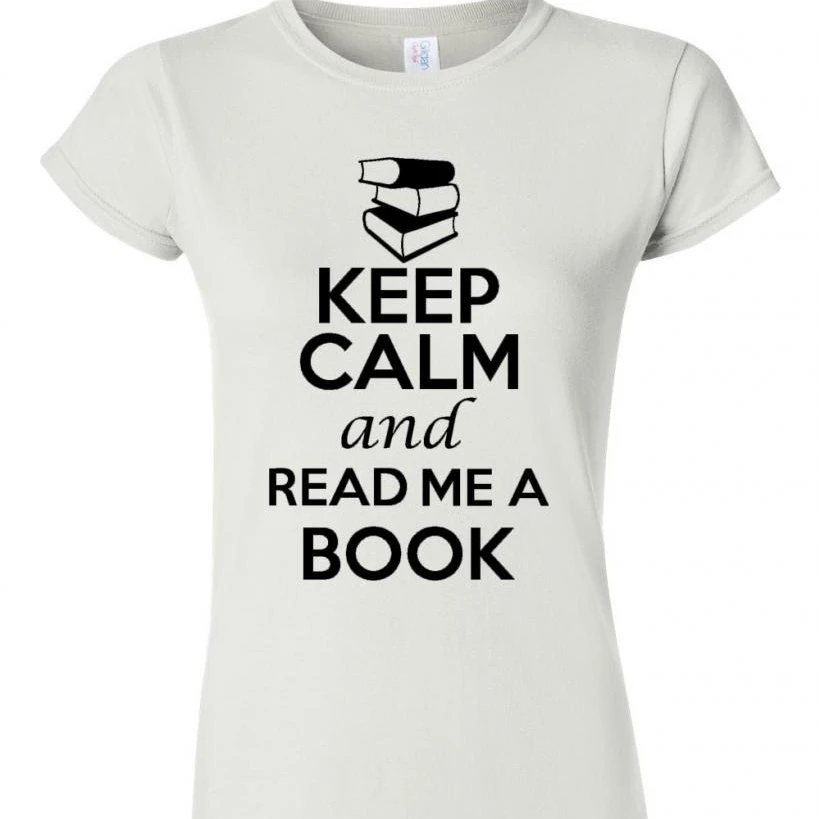 Junior сохранять спокойствие и читать мне книгу Футболка Tee|Футболки| |