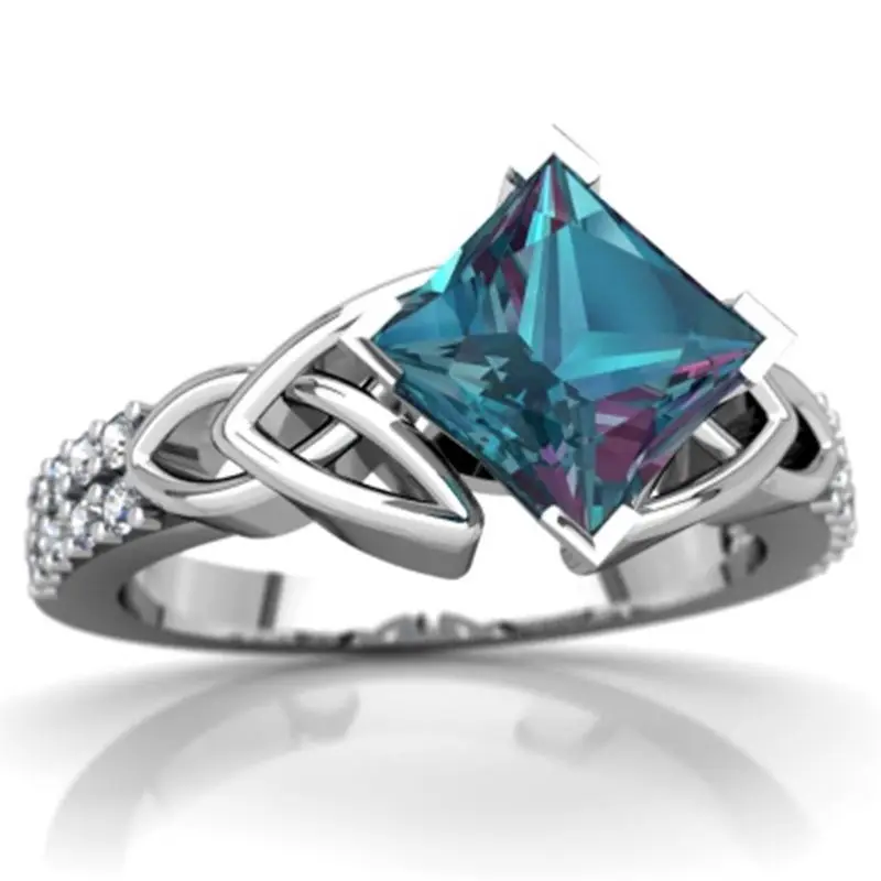 

Ring 2.8CT Natural Vintage Jewelry Engagement Wedding Size 6-10 Jewelry Wedding Engagement Ring Gift Women Party Jewelly