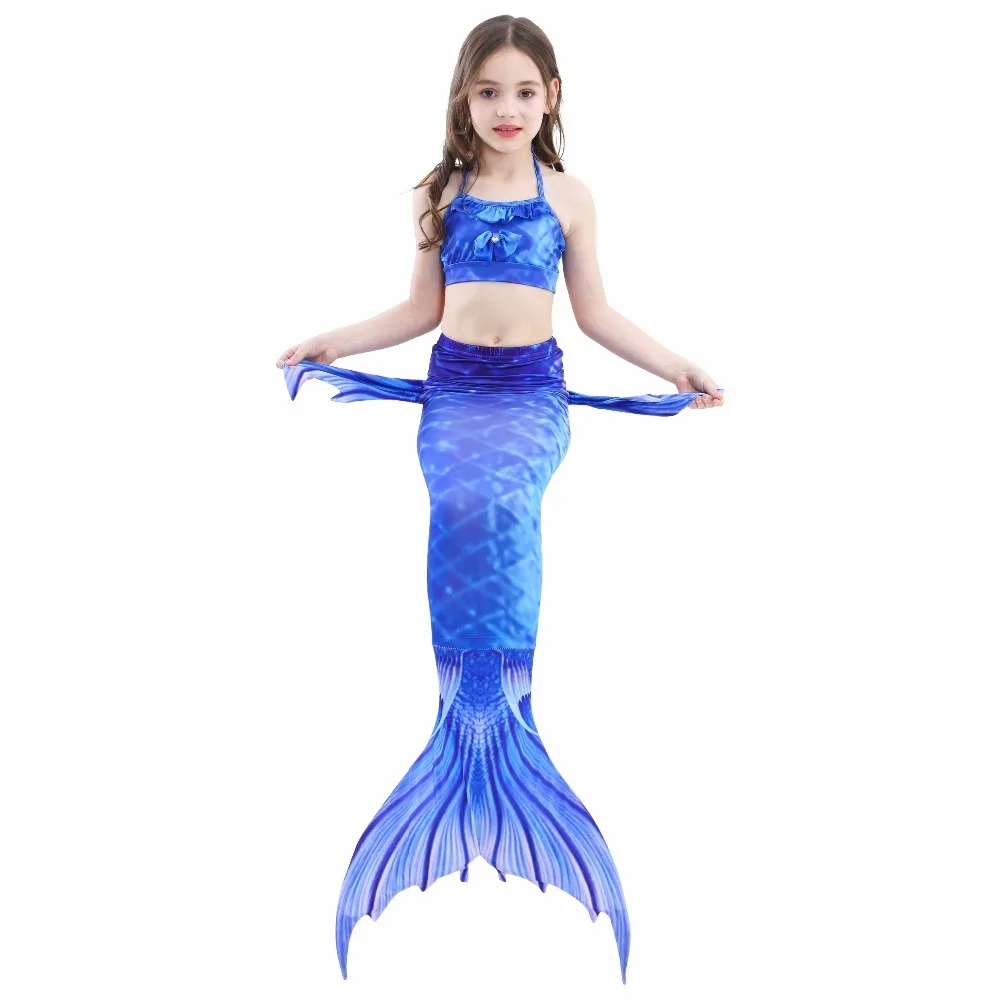 

11 Colors Swimming Mermaid Tails Costume Little Children Ariel Mermaid Tail Cosplay Kids Girls Bathing Suit Swimwear Swimsuit