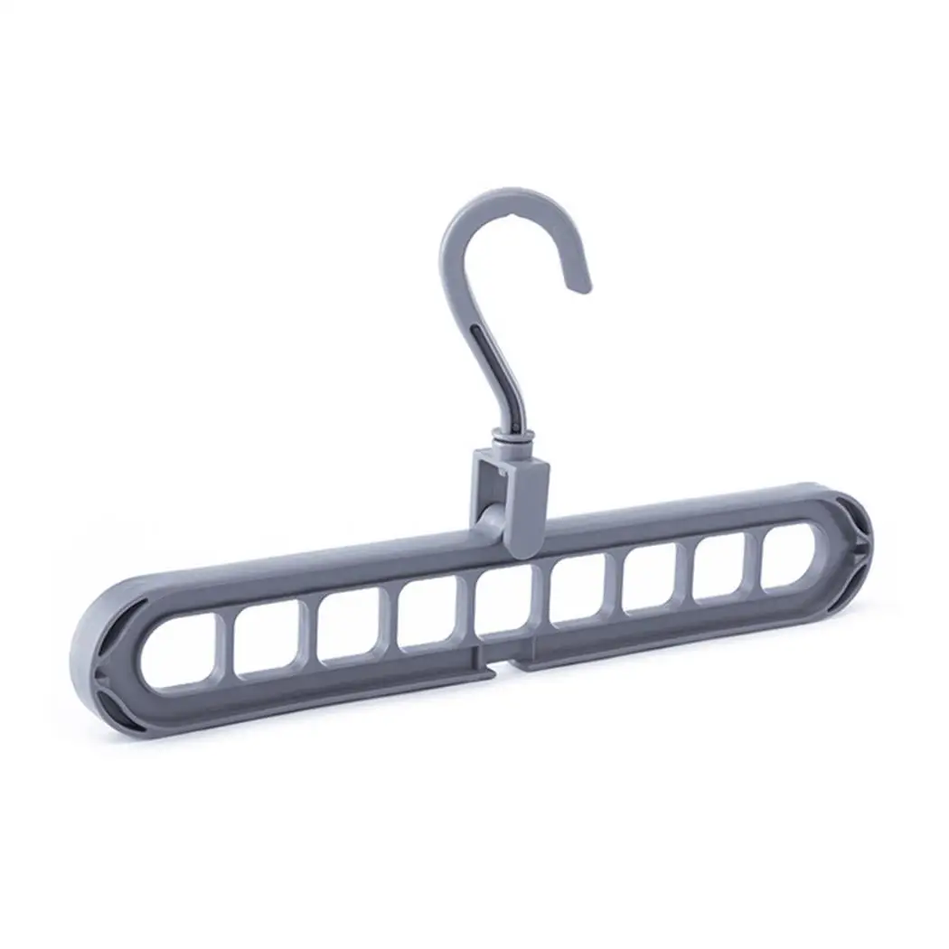 Многопортовая поддержка круглая вешалка Multifunction Clothes Hook Wardrobe серый бежевый
