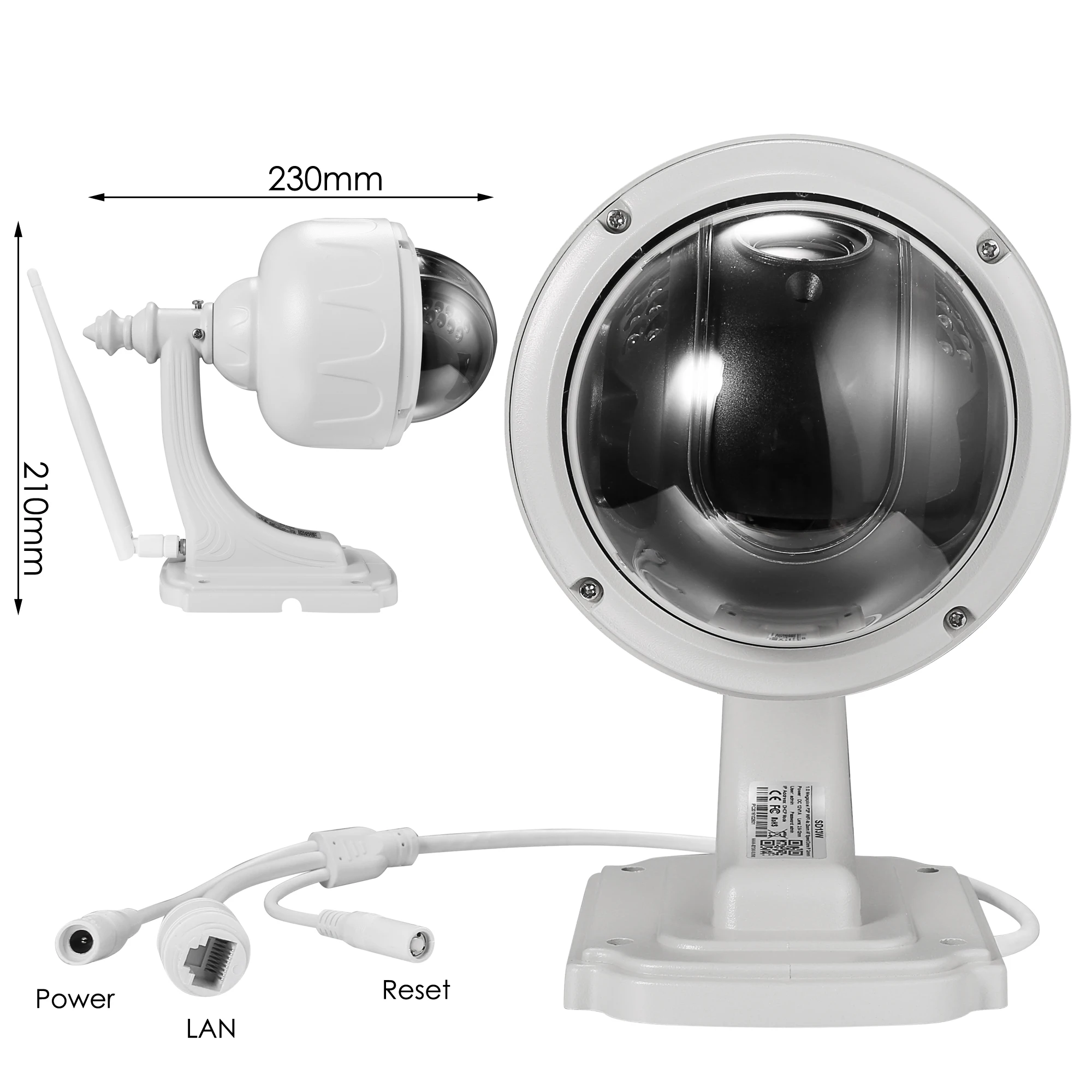 Floureon 1.3MP 960 P 1280*960 Wifi H.264 Беспроводной видеонаблюдения TF Micro SD карты IP66 режим AP