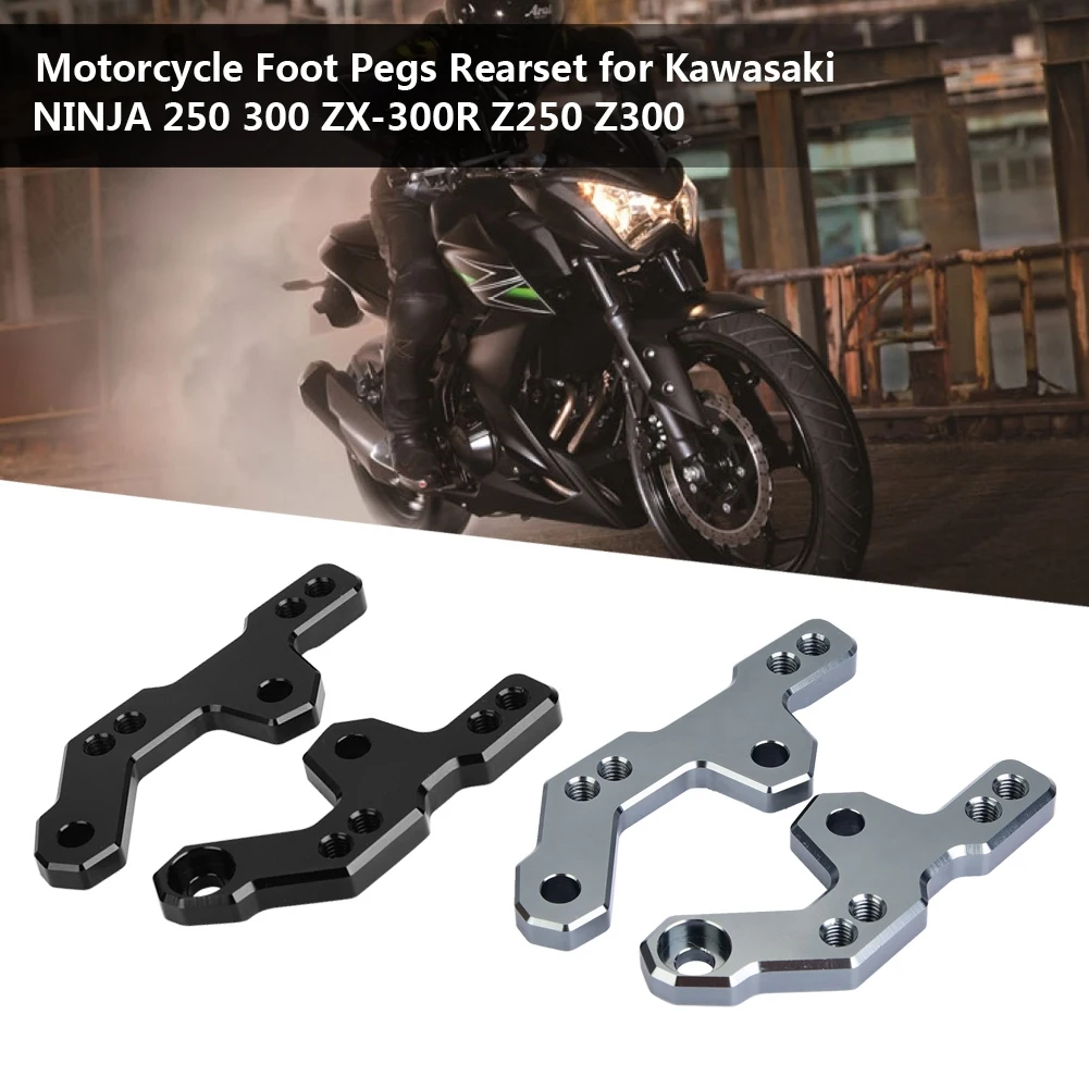 Мотоцикл CNC алюминиевый сплав задний ножной набор для ног Kawasaki NINJA 250 300 ZX 300R Z250