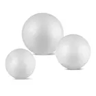 Свадебные DIY пены украшениями круглой формы; Моделирование вспененный пенополистирол пены мяч белые шары для поделок для рождественской вечеринки декор поставки