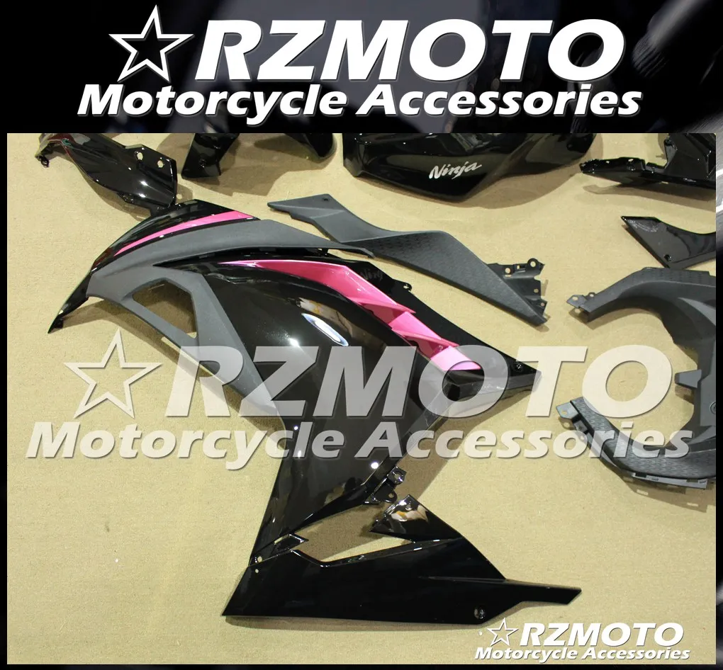 ABS обтекатель кузова комплект пригодный для Kawasaki Ninja300R 13 14 15 16 17 Ninja250R EX250 EX300 2013 2014