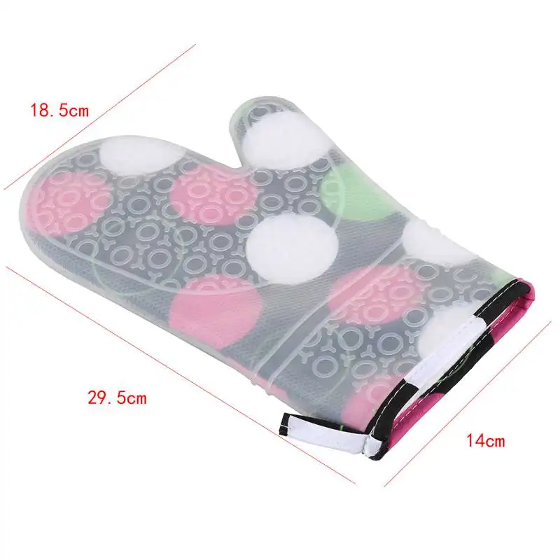 1 шт термостойкие силиконовые кухонные перчатки Прихватки для духовки толстые