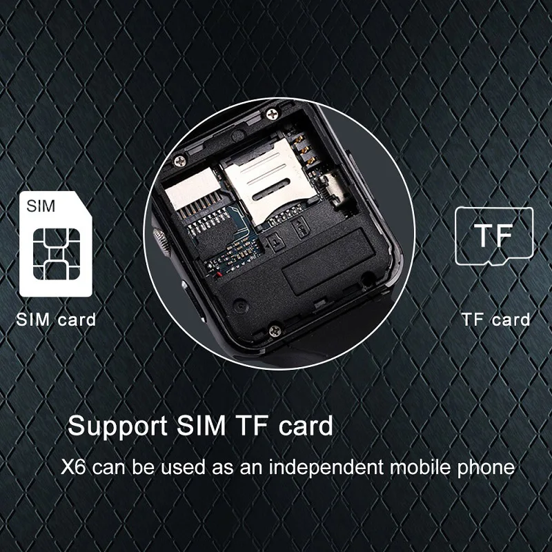 X6 Смарт часы для мужчин с sim картой функцией вызова Bluetooth телефон спортивные