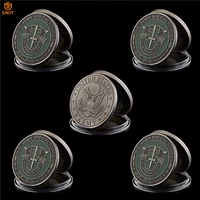 5pcslot us army special forces de oppresso liber military green berets commemorative challenge metal coin collection