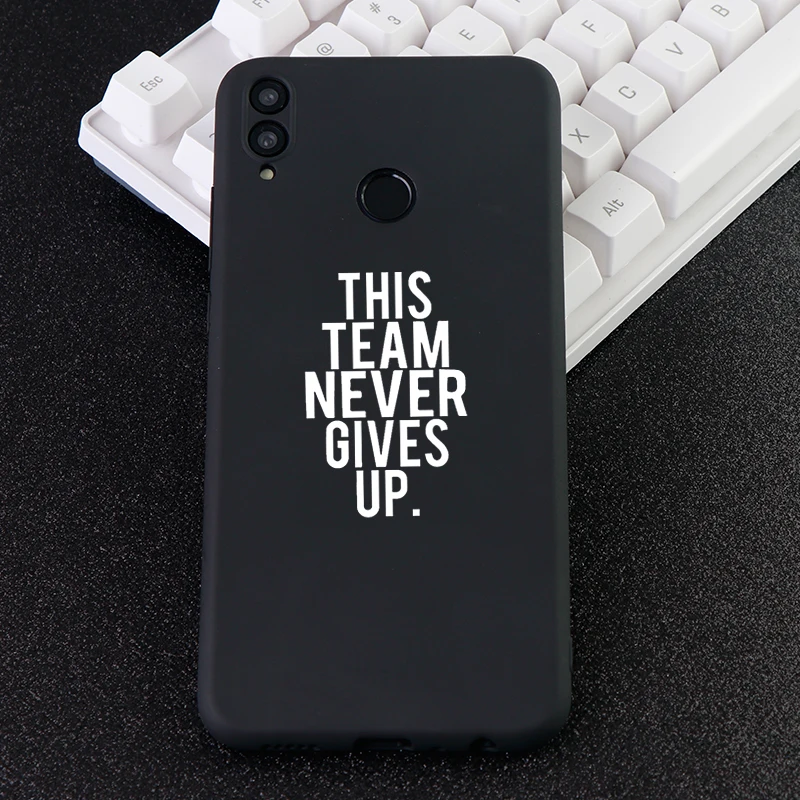 Чехлы для телефонов с буквенным принтом huawei Honor Note Mate10 Pro 20X Nova3 3i чехол никогда не