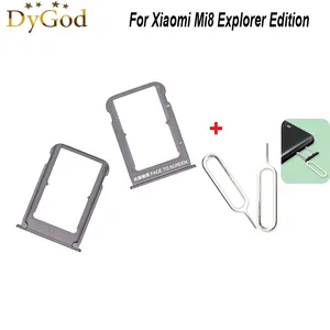 For Xiaomi Mi8 Explorer Edition SIM Card Tray Slot Holder Adapter Repair Accessories With Take Sim C