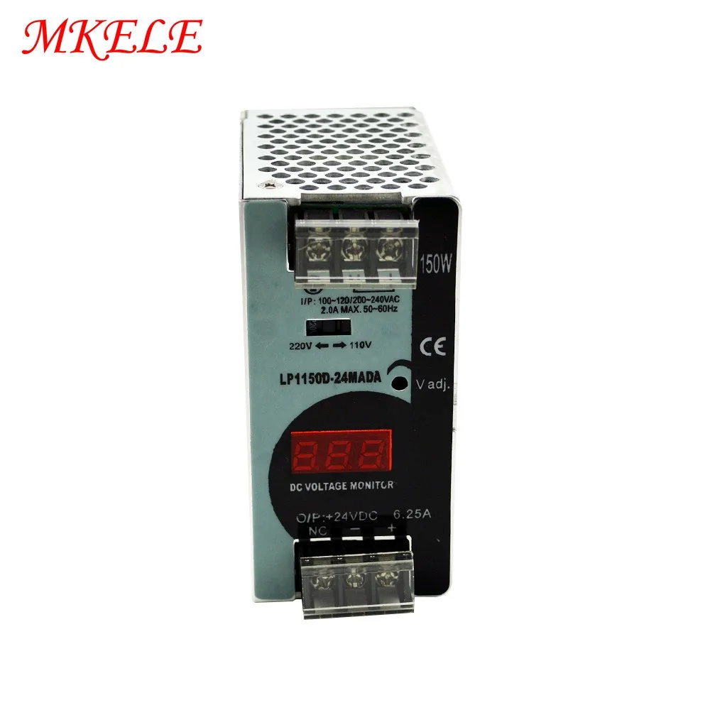 Фото Импульсный источник питания LP серии Din Rail 25 Вт 50 100 150 300 500 светодиодная индикация Импульсный источник питания LP серии Din Rail 25 Вт 50 100 150 300 500 светодиодная индикация