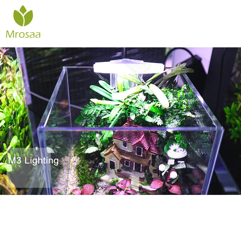 LED аквариумное освещение рыбный зажим для бака on Grow Light 3 Вт/5 Вт/10 Вт/15 Вт водные