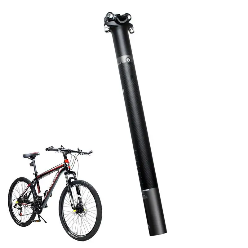 30 8 мм карбоновое волокно MTB подседельный штырь для горного велосипеда трубчатое