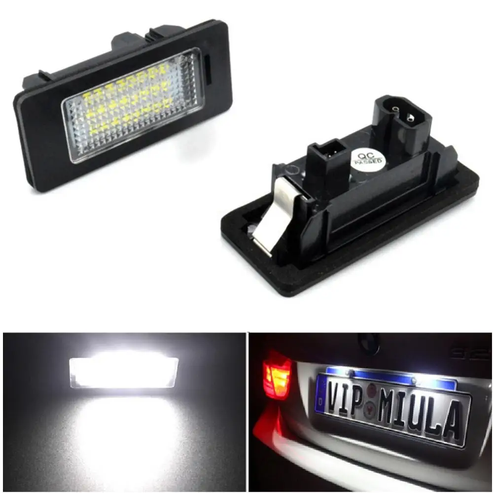 Автомобильные светодиодные номерные знаки светильник 2 шт. 24 SMD для BMW E90 E82 E92 E93 M3 E39