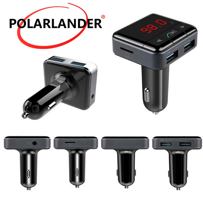 Новый смартфон BluetoothMP3 плеер Handsfree Car Kit Dual USB зарядное устройство FM передатчик с Micro