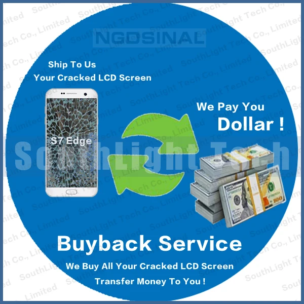 Super Buyback обслуживание для Samsung Galaxy S7 edge G935 G935F ЖК дисплей дигитайзер в сборе рамка