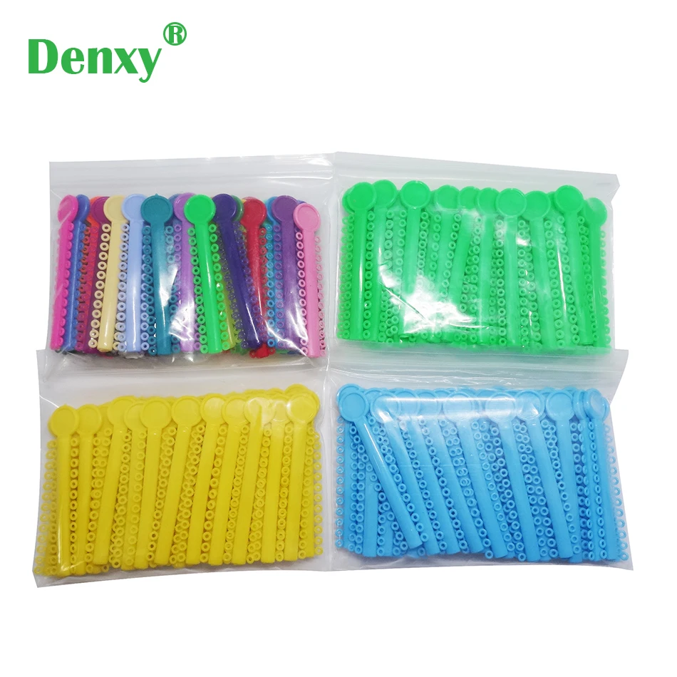 Denxy 1040 шт./пакет (4 шт) стоматологии Ортодонтическая щеточка лигирующая полосы