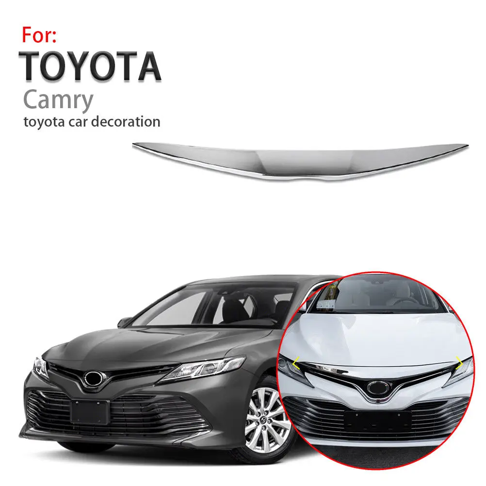 Чехол для Toyota Camry 2018 2019 2020 передний бампер решетка крышка двигателя полоса