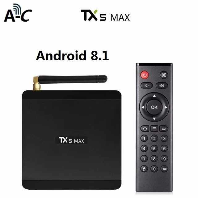 Tx5 Max Смарт ТВ приставка Android 8 1 Bluetooth 4 2 Amlogic S905x2 Гб оперативной памяти 32 встроенной