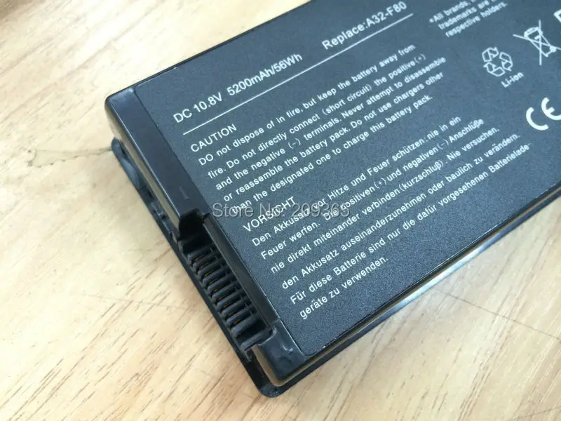 Аккумулятор для ноутбука Asus A32-F80 F80 F80CR F80s F81 F81E F81Se F83 F83Cr F83Se F83T F83V F83VD F83VF K41 K41E N60W X82L