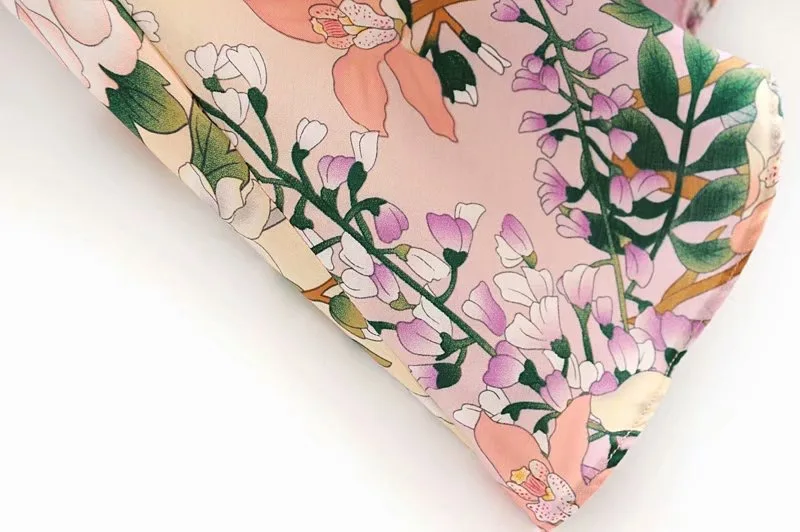 Женское платье макси VOGUEIN Пляжное асимметричное с v образным вырезом цветочным