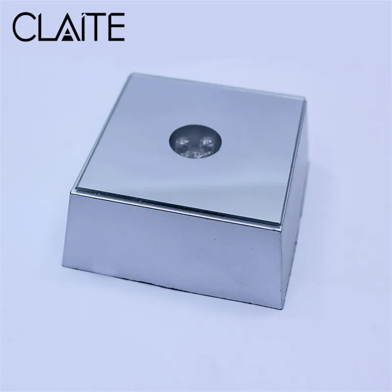 CLAITE 3 светодиода светящаяся основа светильник Кристальное стекло прозрачные