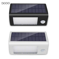 dcoo solar powered outdoor lights rechargeable motion sensor light wireless exterior security lighting for patio garden driveway