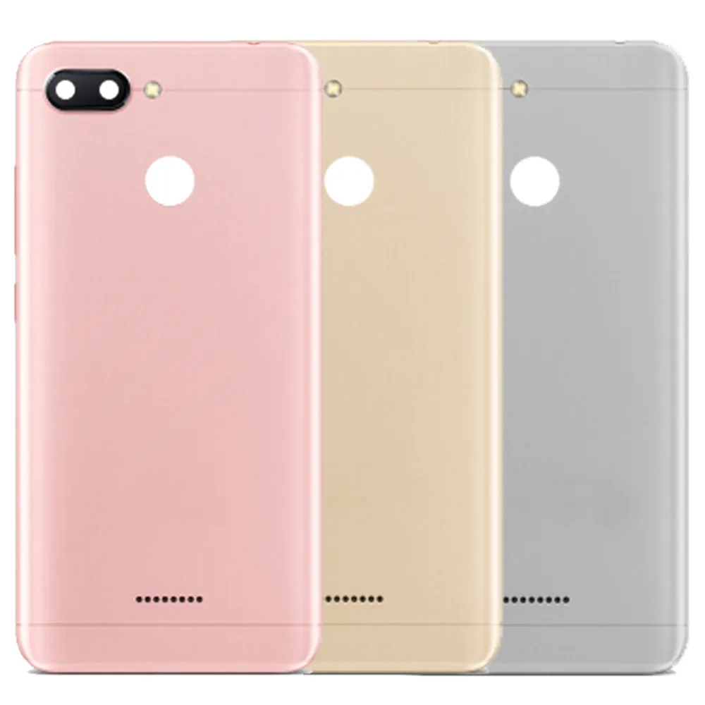 Задняя крышка для Xiaomi Redmi 6 оригинальная задняя батарея камеры стеклянные