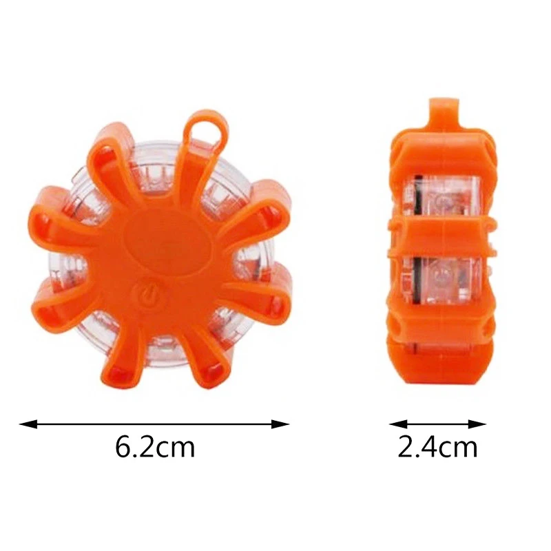 8Led Road Flare Flashing Warning Light Roadside Emergency Disc Beacon With Magnetic Base For Car Marine Boat | Автомобили и