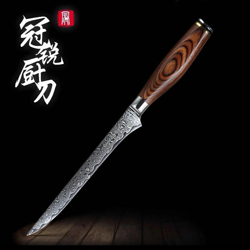 GRANDSHARP 2019 дамасский нож для обвалки высшего качества японский кухонный из стали