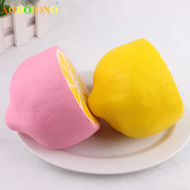 12 см лимон Squishy фрукты Jumbo медленный рост Squishies Ароматические Подвески Kawaii Squeeze