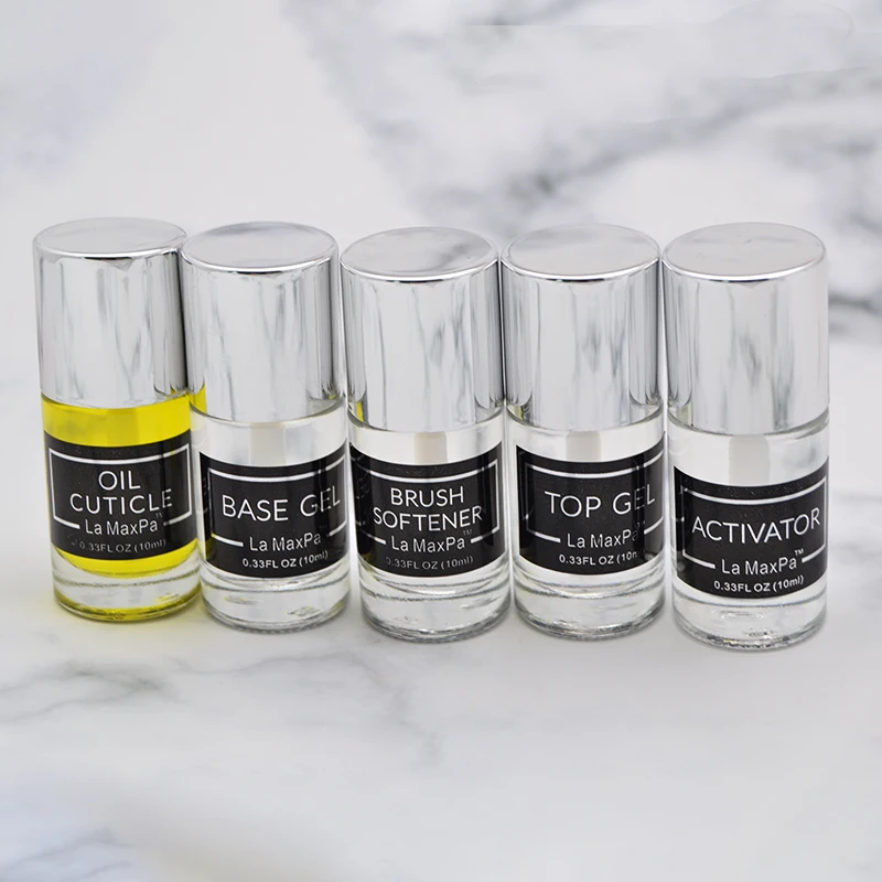 Ламакса щетка смягчитель для ногтей Dip порошок летний гель Цвет натуральный