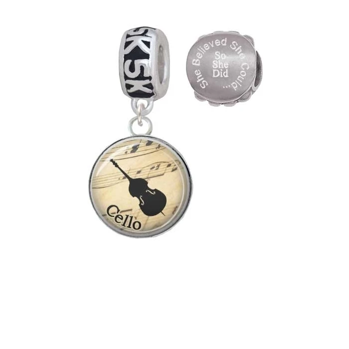 Silvertone купольная музыка-виолончель 5 K Run она считала что может очаровать бусы