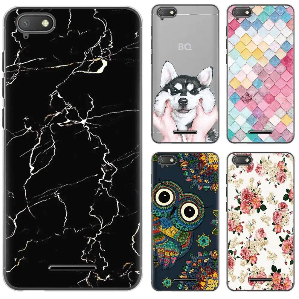 Phone Case For BQ-5037 Strike Power 4G Fashion Style Colorful Painted TPU Silicone Cover Soft Back |