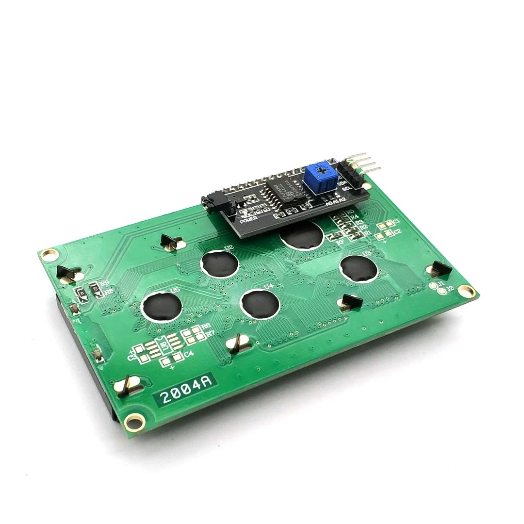 ЖК экран 2004 + I2C 20x4 2004A синий/зеленый HD44780 символ LCD /w IIC/I2C модуль адаптера