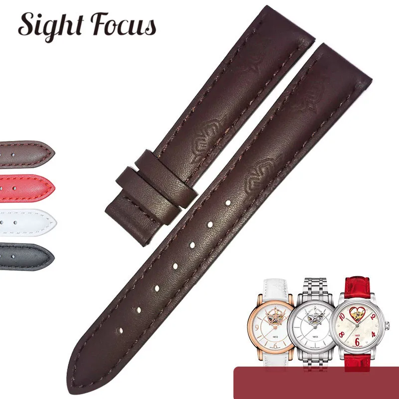 Ремешок С Цветочным Тиснением для Tissot T055 T099 Модный женский браслет часов 16