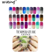 wirinef 8ml semi permanent temperature chameleon change gel polish nail long lasting polish gel varnishe lacquer