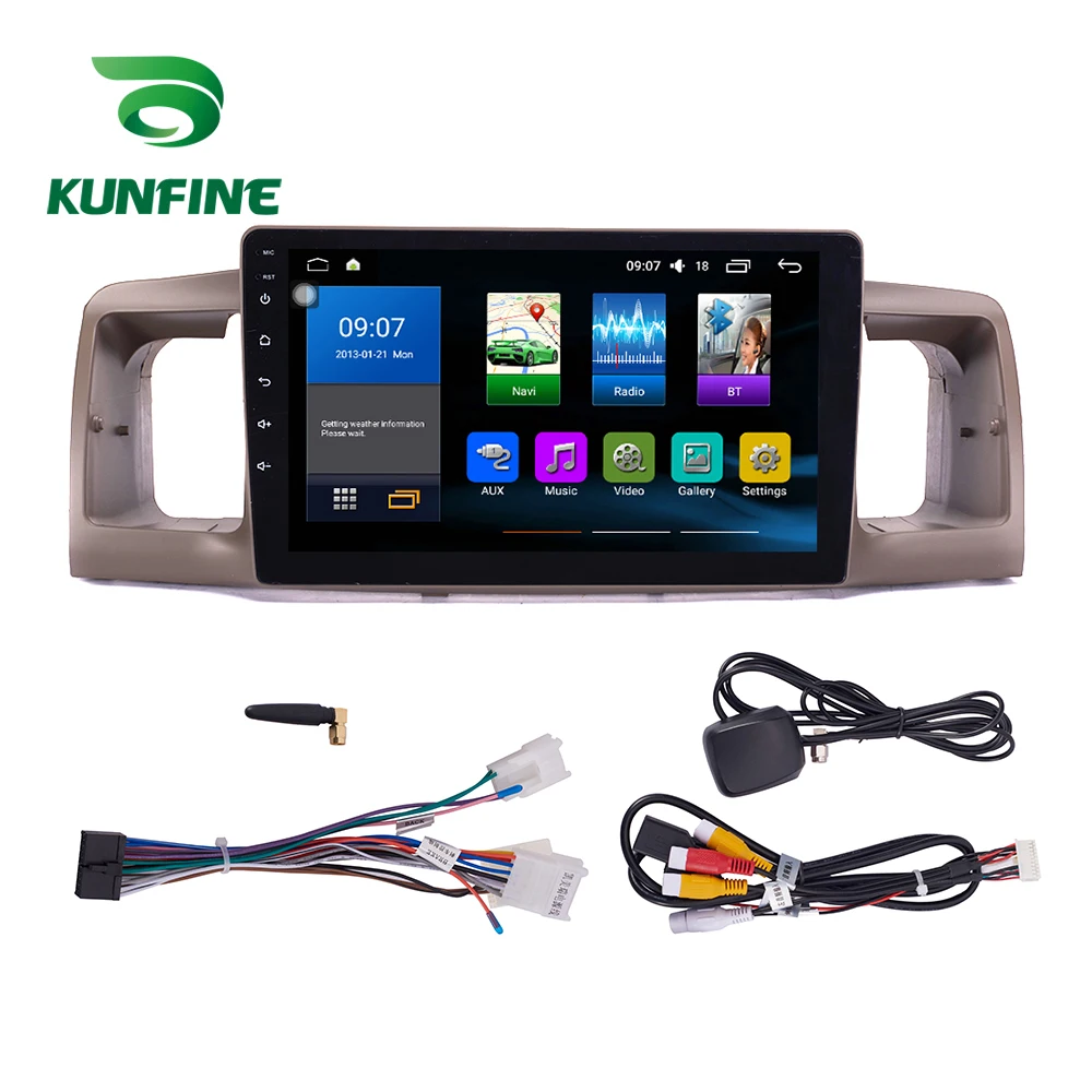 Восьмиядерный 1024*600 Android 8 1 автомобильный DVD GPS навигационный плеер Deckless стерео для