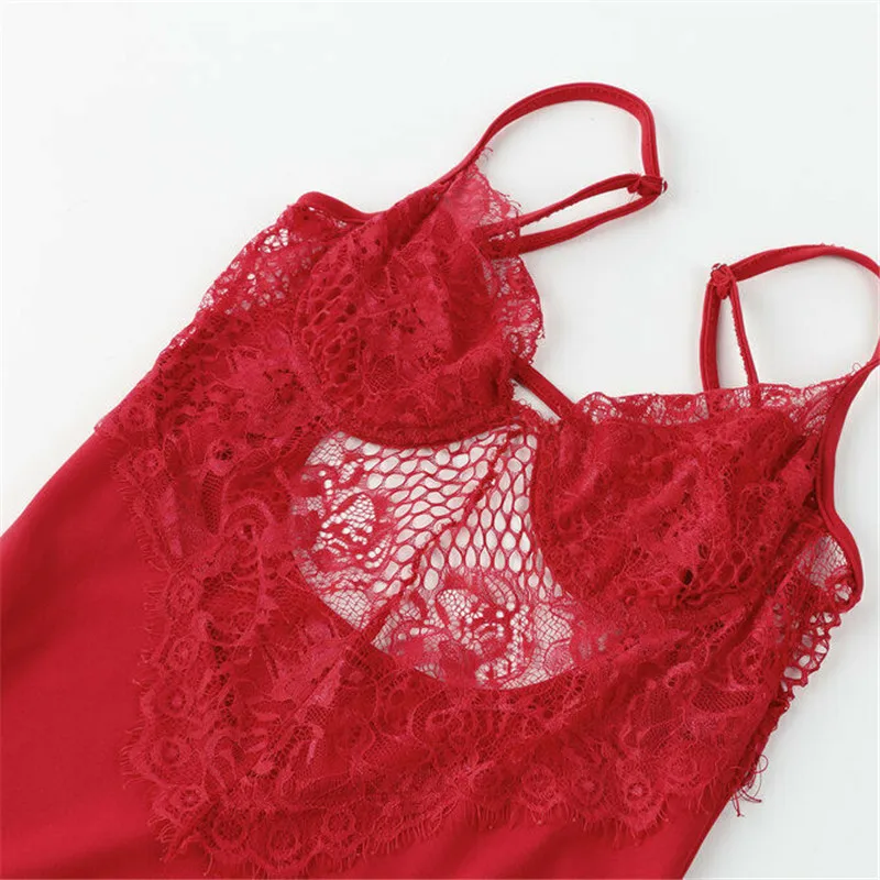 Женское Бандажное облегающее кружевное белье Клубное сексуальное мини платье