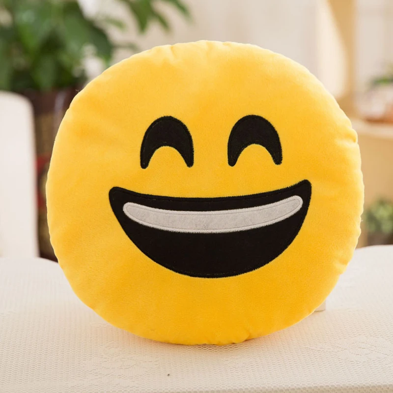 1 шт. 6 дюймов смайлик эмодзи подушки мягкие плюшевые Emoticon круглая подушка