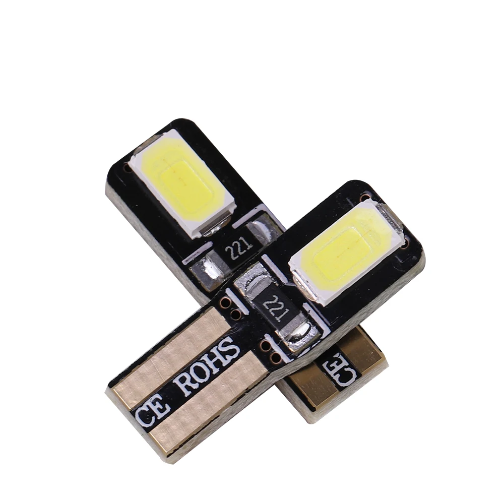 Автомобильные светодиодные лампы T5 2721 W3W W2 * 4.6d 5730 SMD инструмент: клин индикатор