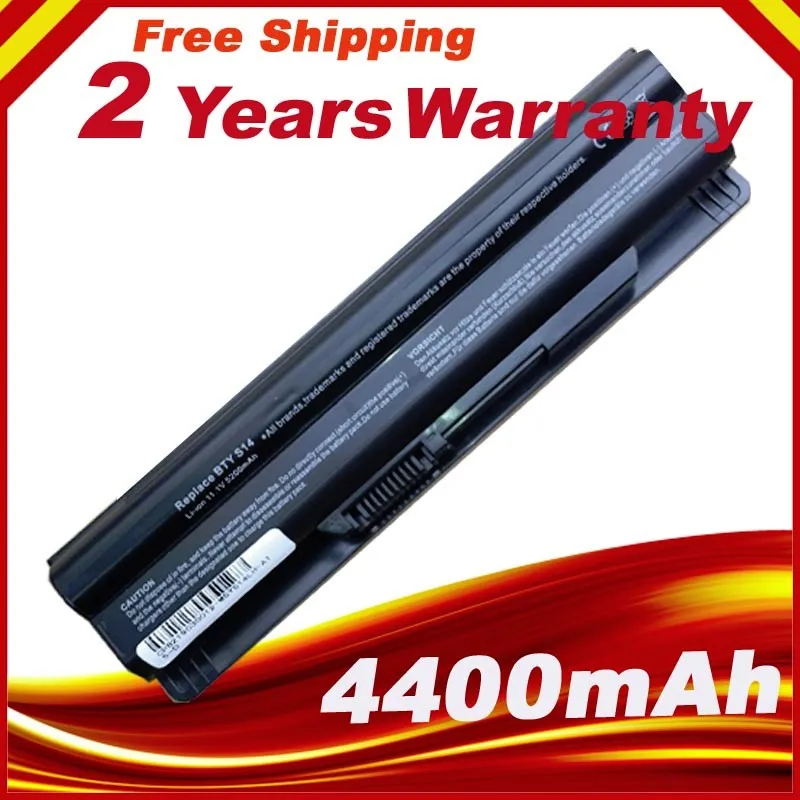 Аккумулятор 4400 мАч для MSI BTY S14 S15 CR650 CX650 FR400 FR600 FR610 FR620 FR700 FX400 FX420 FX600 FX603 FX610 GE70 GE60