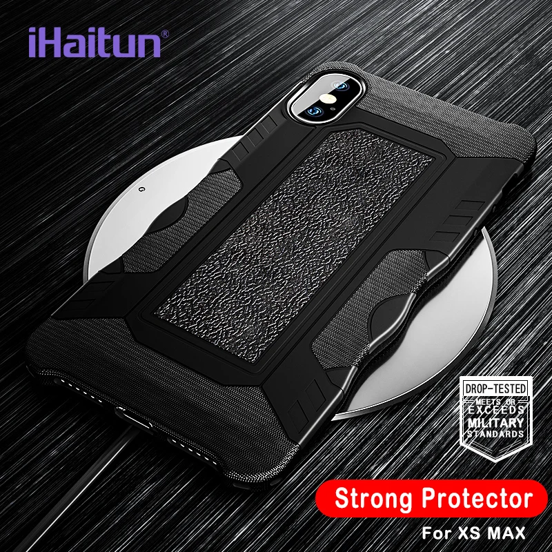 IHaitun роскошный ударопрочный бронированный чехол для iPhone XS MAX XR X Чехлы Военная