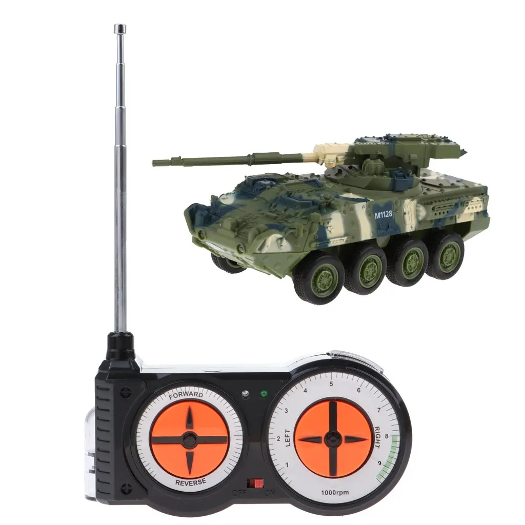 Мини пульт дистанционного управления Боевой Военный танк RC автомобиль ручной