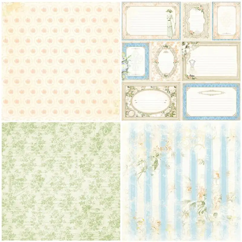 

24 Sheets 6 Inch sweet dream Background Paper with Single Side Pattern For DIY Album Scrapbook Cards #CO
