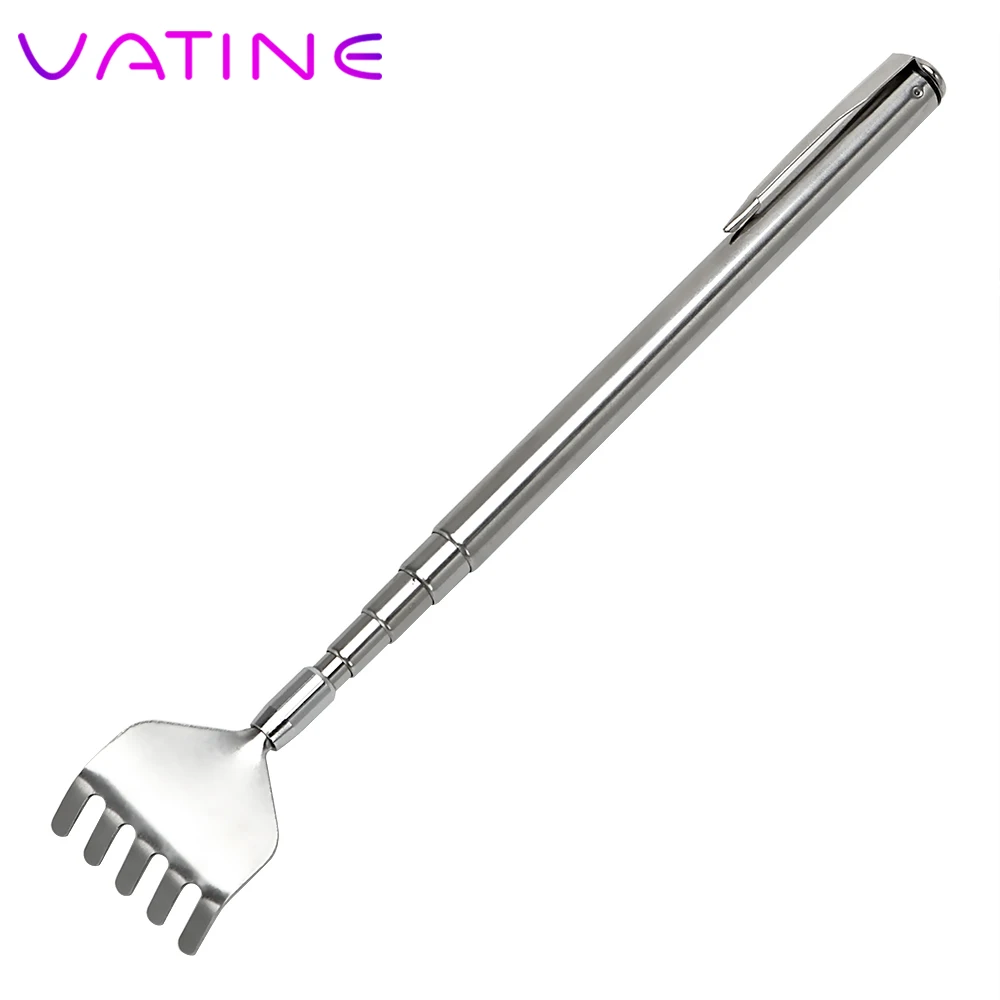 Ручка из нержавеющей стали для взрослых игр телескопический массаж релаксация