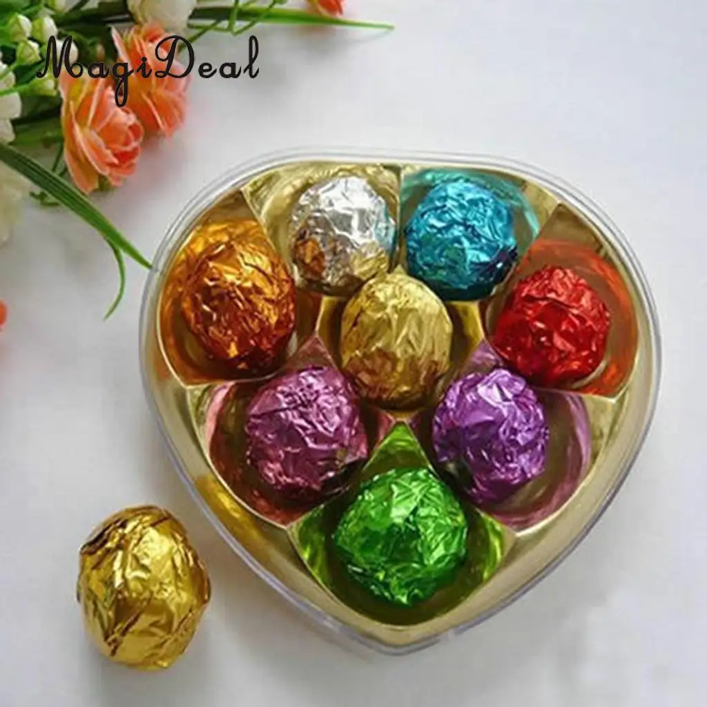 200 Pieces Chocolate Candy Sweets Foil Wrappers Packaging Craft Wedding Birthday Baby Shower Party DIY | Дом и сад