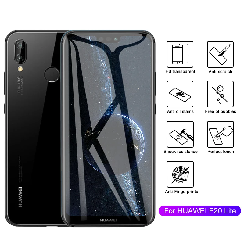 Защитное стекло для Huawei P10 P20 P30 Lite Pro Honor Mate 9 10 20 закаленное защитное 0 26 мм 5D
